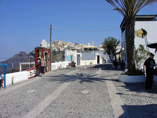 Santorini street scene